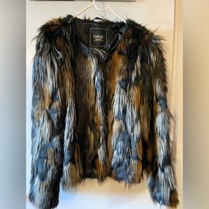 Faux fur coat